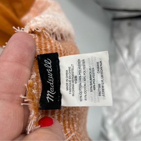 MADEWELL New Mexico Map Chenille Scarf k1371 bittersweet orange - Picture 3 of 7